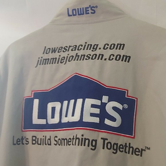 Nascar Chase Authentics Mens 3XL Jimmy Johnson Jacket Burnt Rubber Lowes Race - Picture 7 of 11